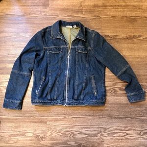 Vintage Zip Up Jean Jacket